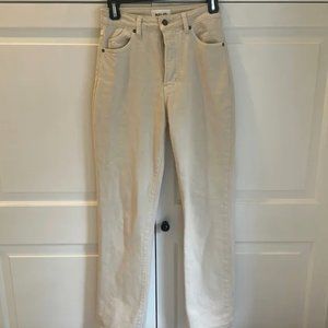 Rolla high rise straight legged jeans